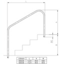 PASAMANOS CON PLETINA 1220MM 00036 - Imagen Adicional 1