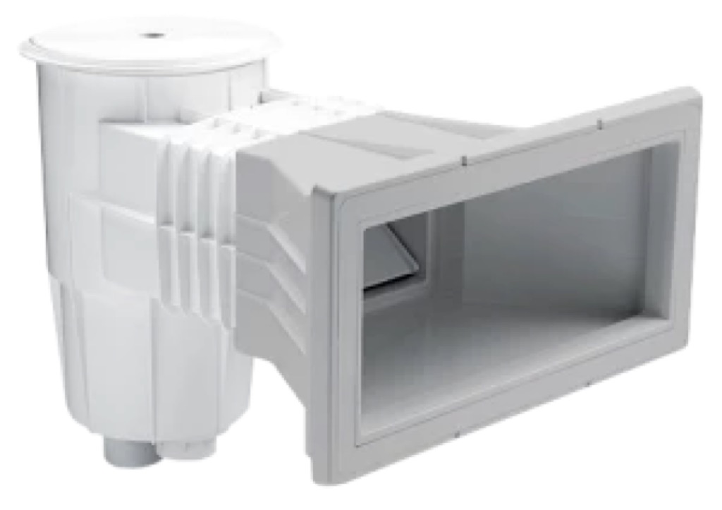 [00251CL129] SKIMMER 15 L PISC. HORM. CON BOCA AMPLIACION TAPA CIRCULAR GRIS CLARO