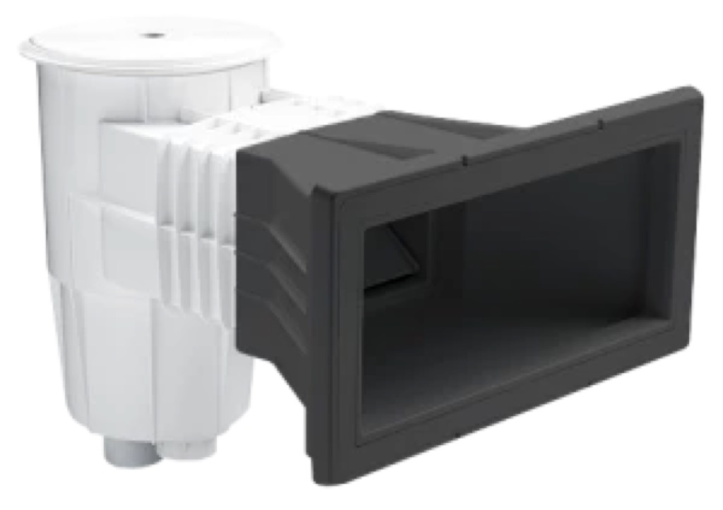 [00251CL144] SKIMMER 15 L PISC. HORM. CON BOCA AMPLIACION TAPA CIRCULAR GRIS ANTRACITA