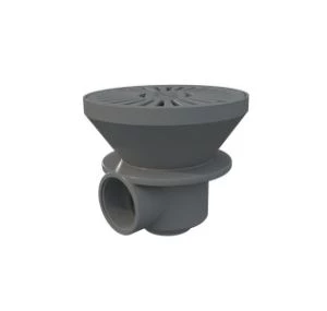 [01467CL129] SUMIDERO CIRCULAR PISC. HORM. ABS SAL. 2'' COLOR GRIS CLARO