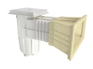 [34413CL090] SKIMMER 15 L PISCPREF. BOCA APLIACIÓN T.CUADR. EMB. BEIGE