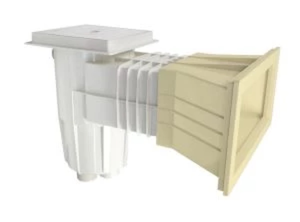 [34413CL090] SKIMMER 15 L PISCPREF. BOCA APLIACIÓN T.CUADR. EMB. BEIGE