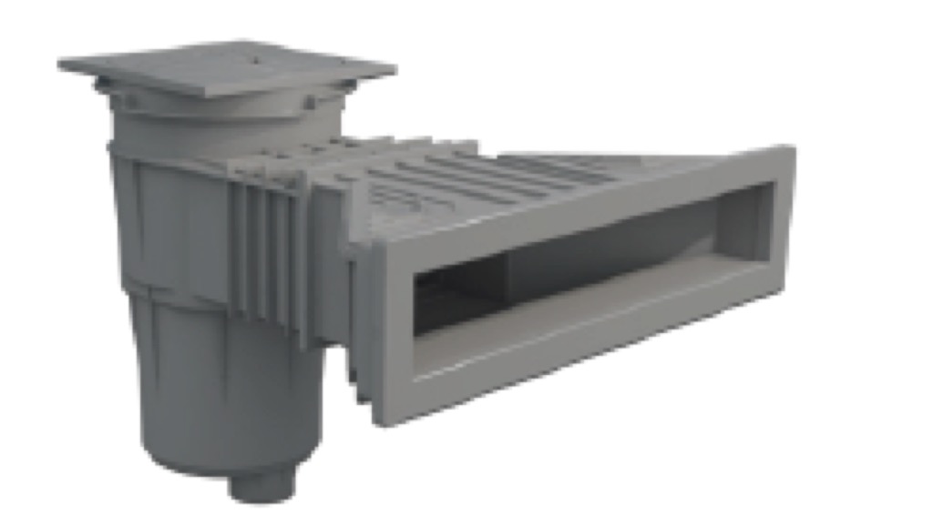 [58707CL129] SKIMMER 17,5L NORM PISC. HORM BOCA STANDARD TAPA CUADRADA