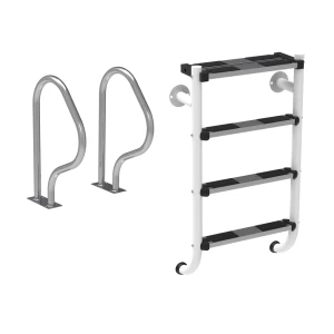 [77405] Escalera partida tecnología Plascoat - Kit 3+1 peldaños y pasamanos 470 x 800