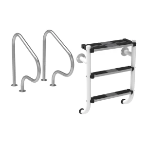 [77406] Escalera partida tecnología Plascoat - Kit 2+1 peldaños y pasamanos 800 x 800