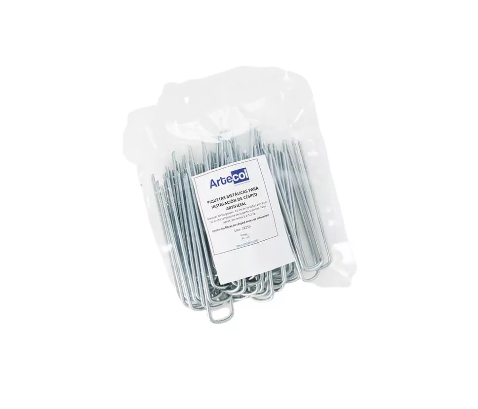 Piquetas metálicas Artecol (bolsa 50 unidades)